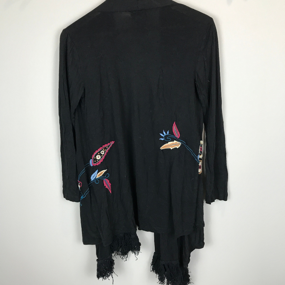 🌴 Monroe & main embroidered kimono Sz S - Picture 3 of 4